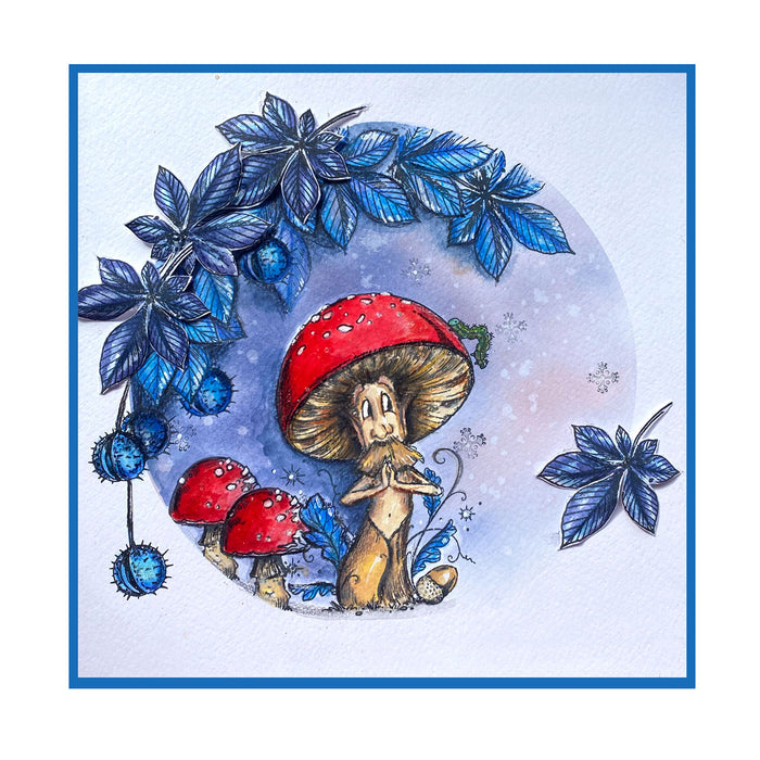 Pink Ink Designs - That Old Chestnut fungi, A6 Clear Stamp Set