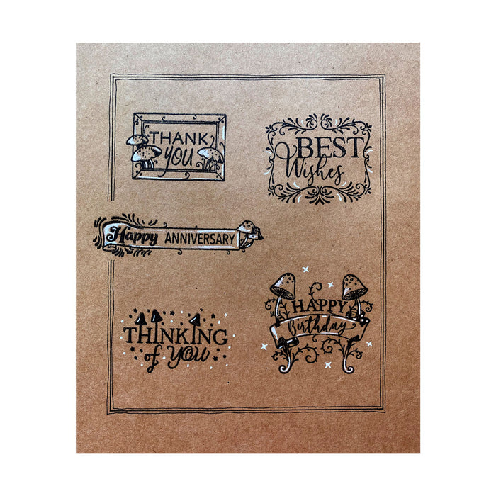 Pink Ink Designs - Say It With Words Sentiments, A6 Clear Stamp Set