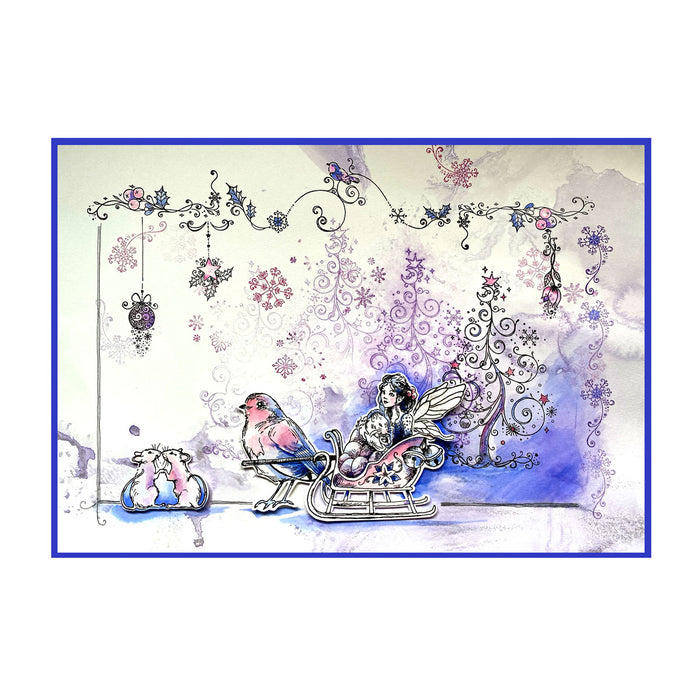 Pink Ink Designs - Sleigh Bells Ring, A5 Clear Stamp Set