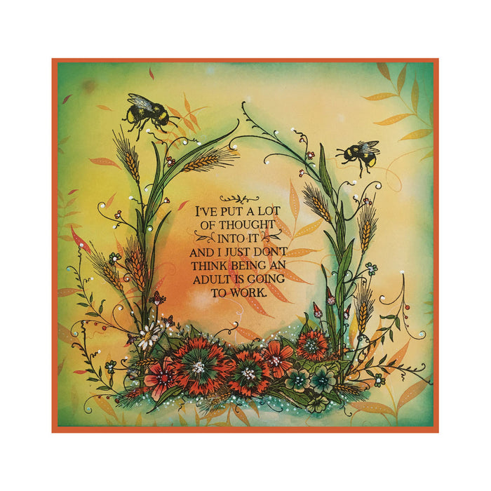 Pink Ink Designs - Frames - Country Meadow, A5 Clear Stamp Set