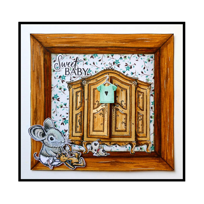 Pink Ink Designs - Old Mother Cupboard, A5 Clear Stamp Set