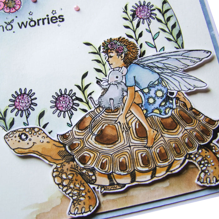Pink Ink Designs - No Hurries Fairy, A6 Clear Stamp Set