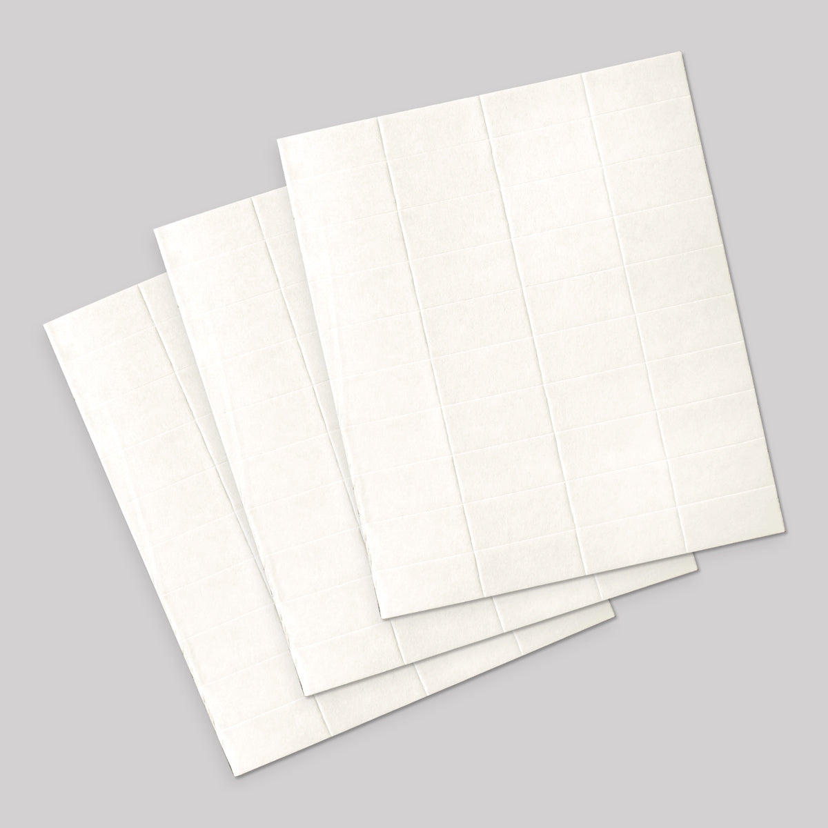 24x12mm Double Sided Adhesive Pads - White 2mm, pack of 3