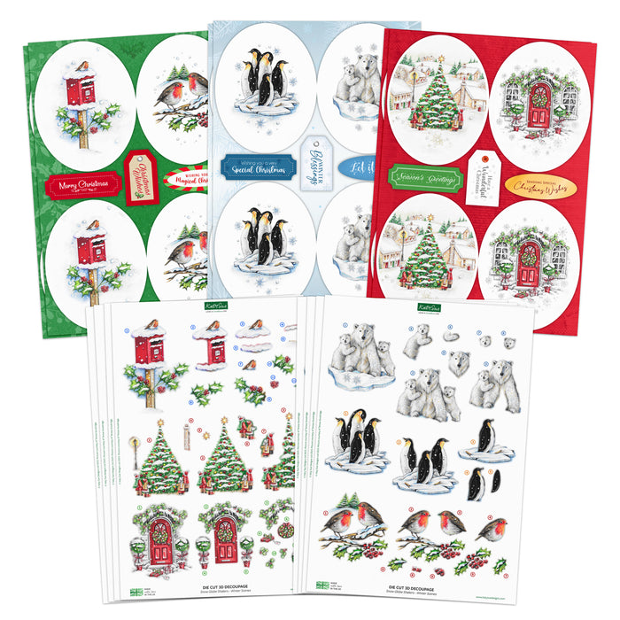 Winter Scenes Die Cut Topper & Decoupage Collection