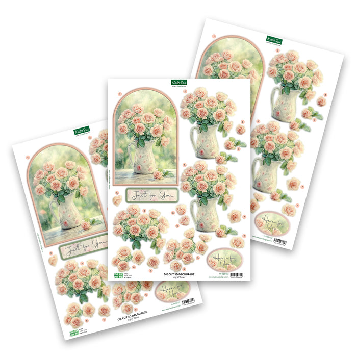 Gestanzte Decoupage-Schablonen – Thinking of You (12er-Pack)