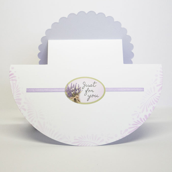 White Stepper Rocker Cards & Envelopes, Pack of 12