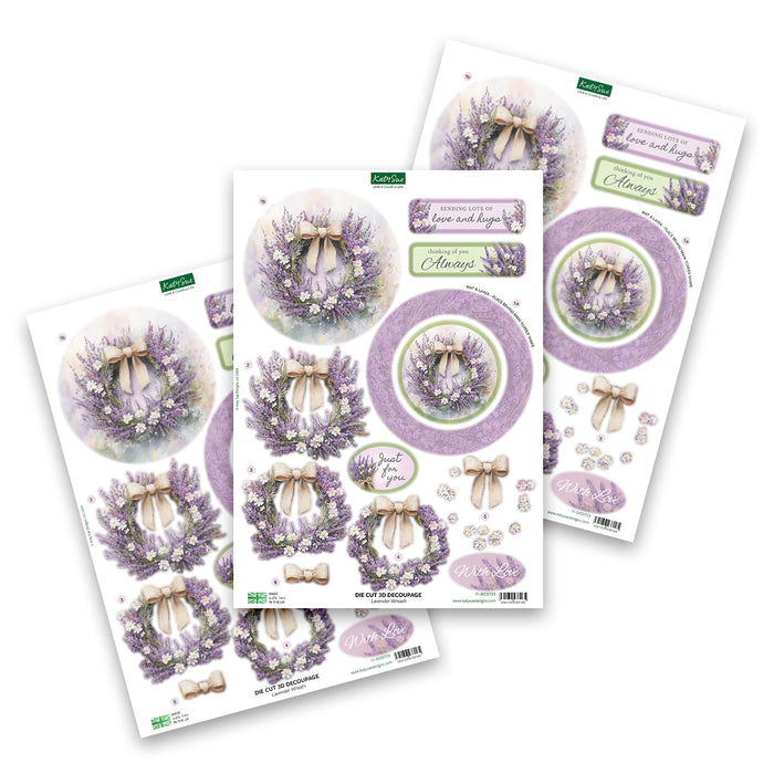 Gestanzte Decoupage-Schablonen – Thinking of You (12er-Pack)