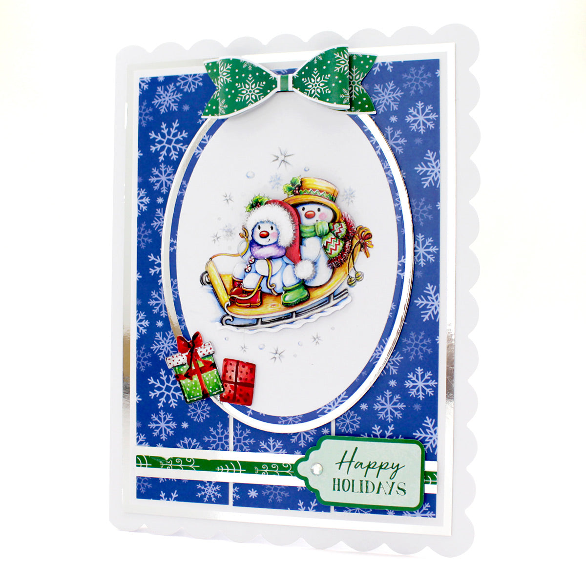 Die Cut Decoupage – Snowmen Scenes (pack of 12)