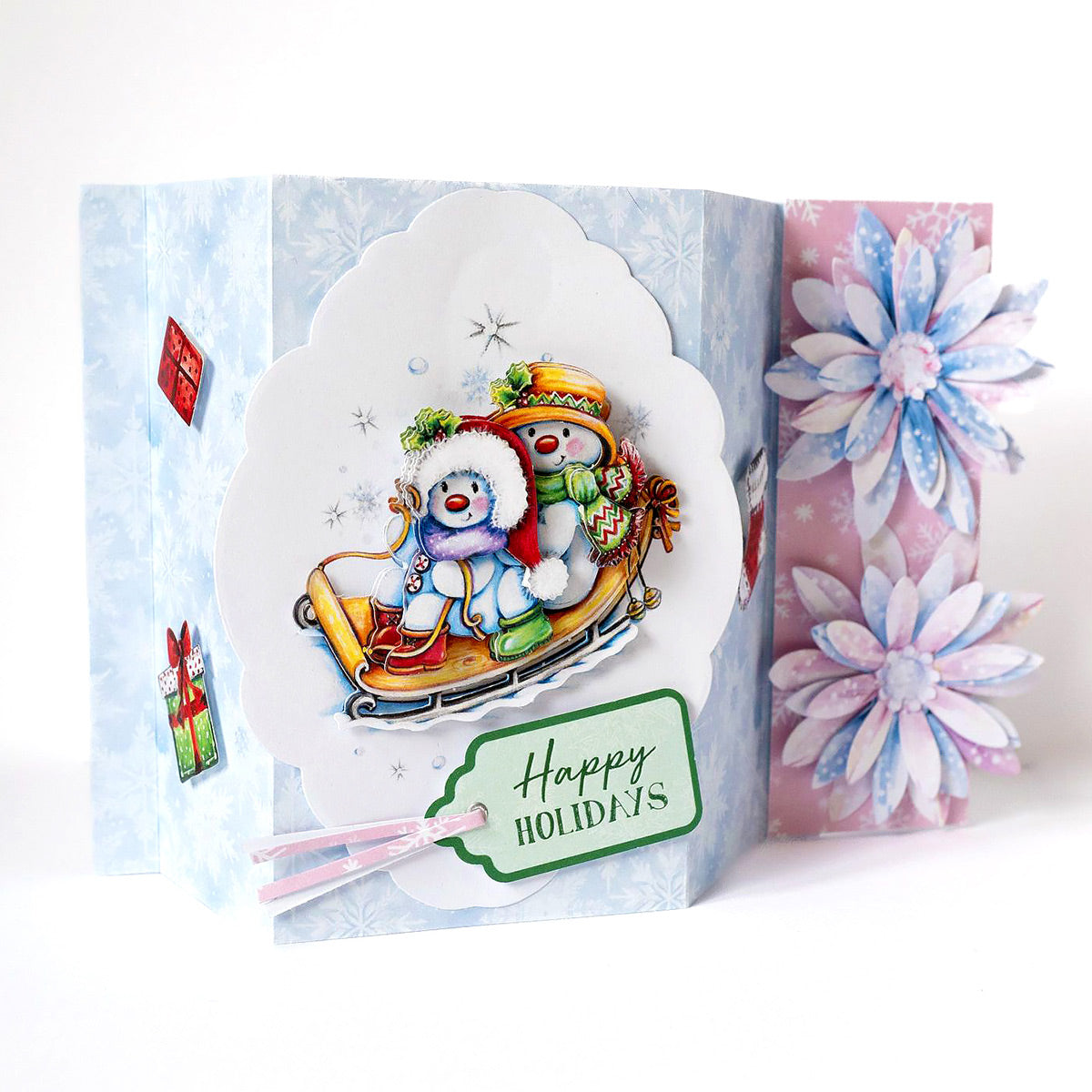 Die Cut Decoupage – Snowmen Scenes (pack of 12)