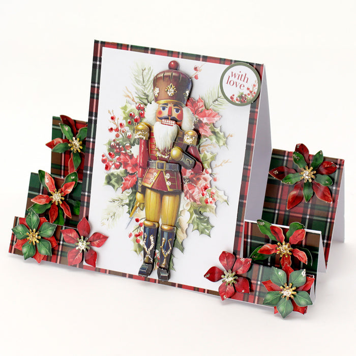 Traditional Christmas Die Cut Flowers & Leaves, 12 sheets