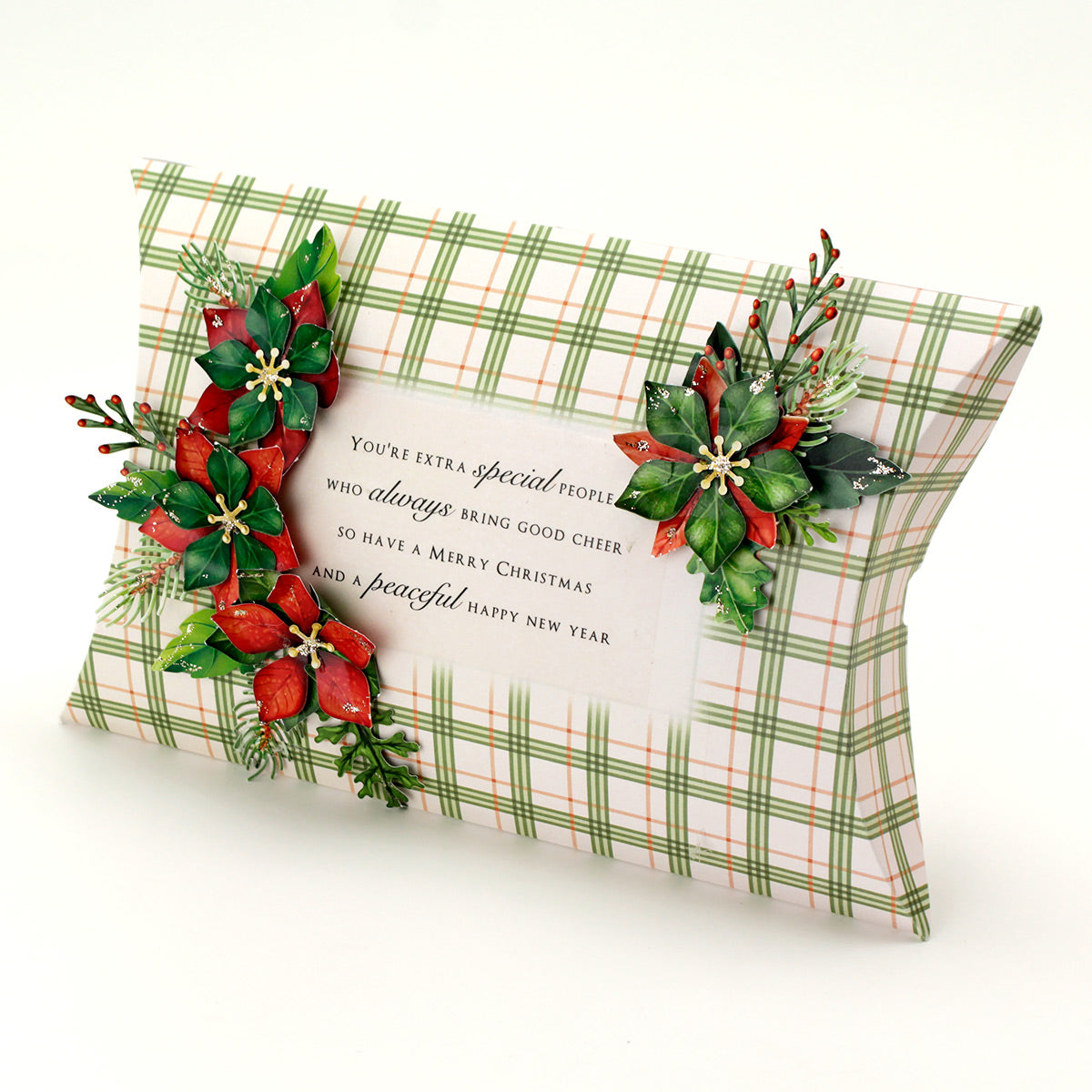 Traditional Christmas Die Cut Flowers & Leaves, 12 sheets