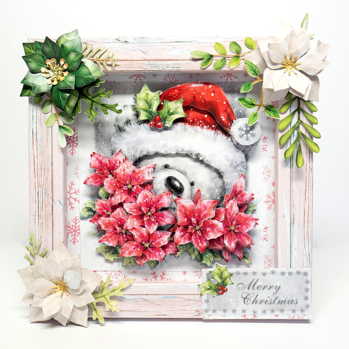 Die Cut Decoupage – Santa Bear (pack of 3)