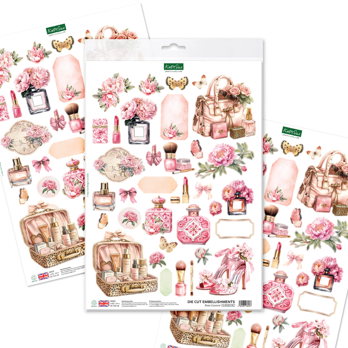 Rose Couture Die Cut Embellishments for Card Making | Katy Sue Designs