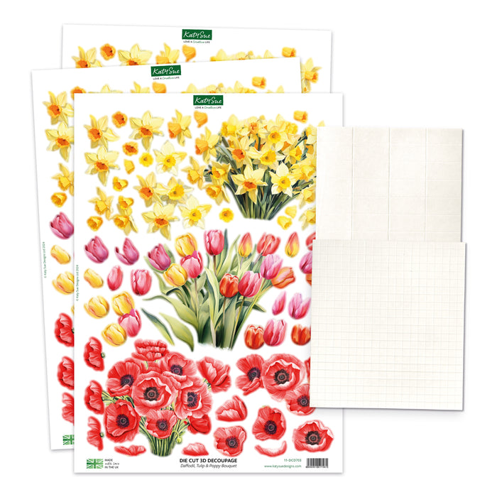 Gießkannen-Blüten- und Blumenkarten-Bastelset