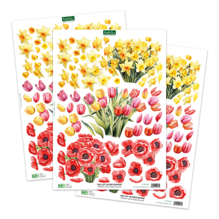Gießkannen-Blüten- und Blumenkarten-Bastelset