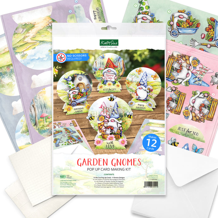 Garden Gnomes Pop Up Card Making Kit