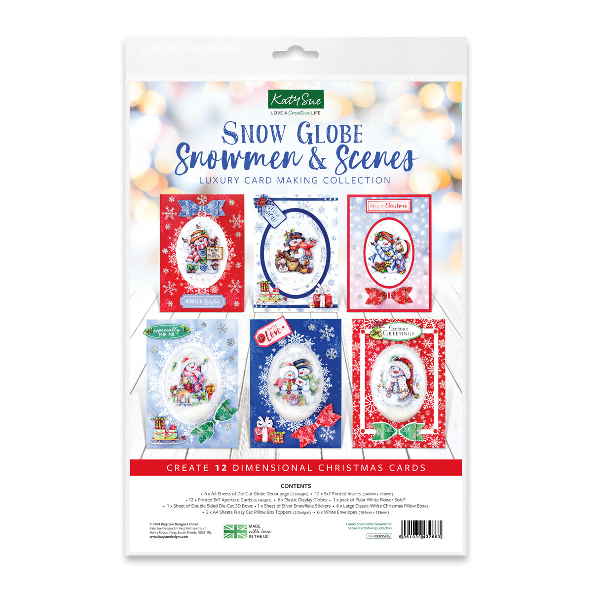 Luxury Snow Globe Snowmen & Scenes Card Making Collection