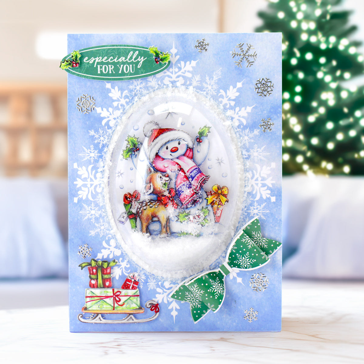 Luxury Snow Globe Snowmen & Scenes Card Making Collection