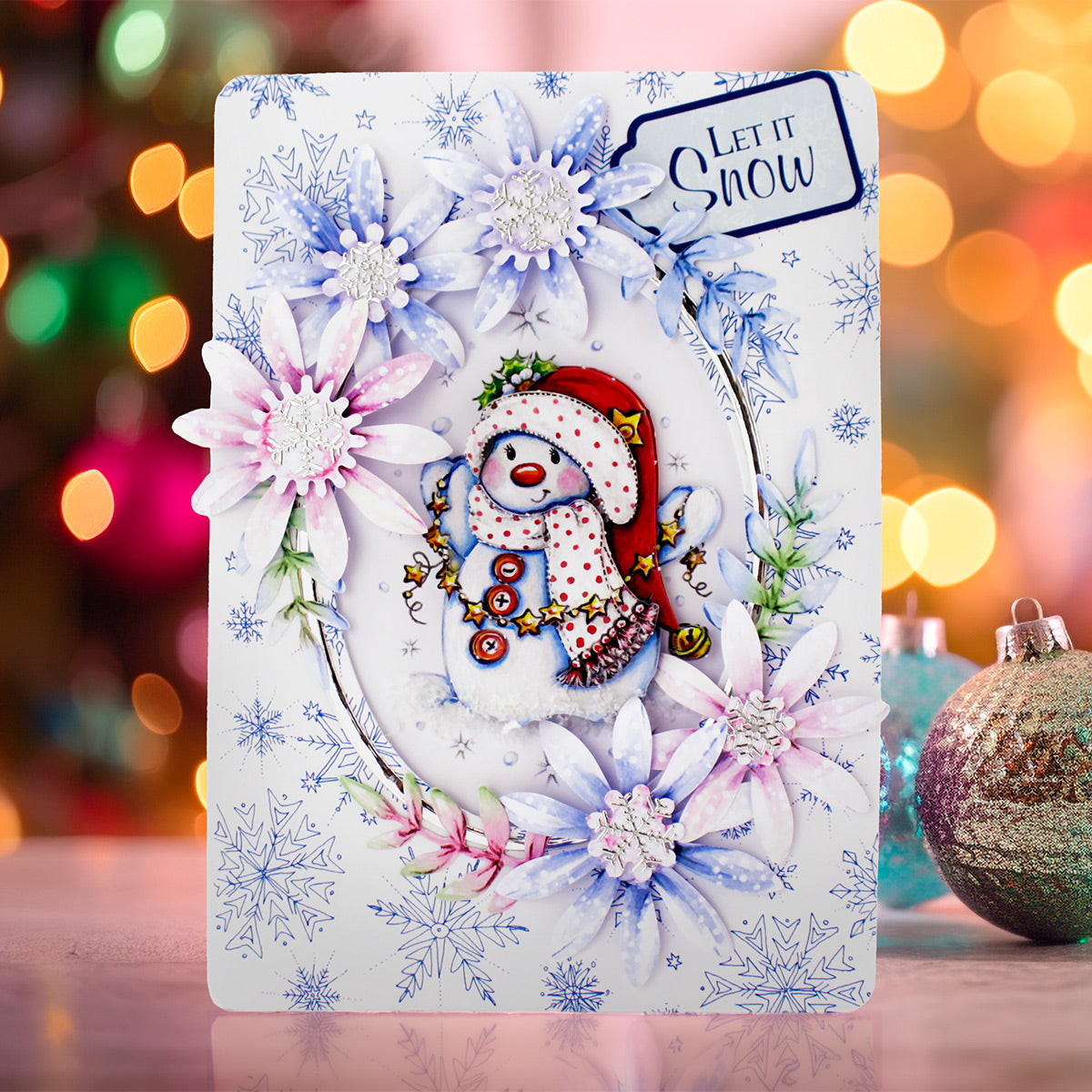 Luxury Snow Globe Snowmen & Scenes Card Making Collection