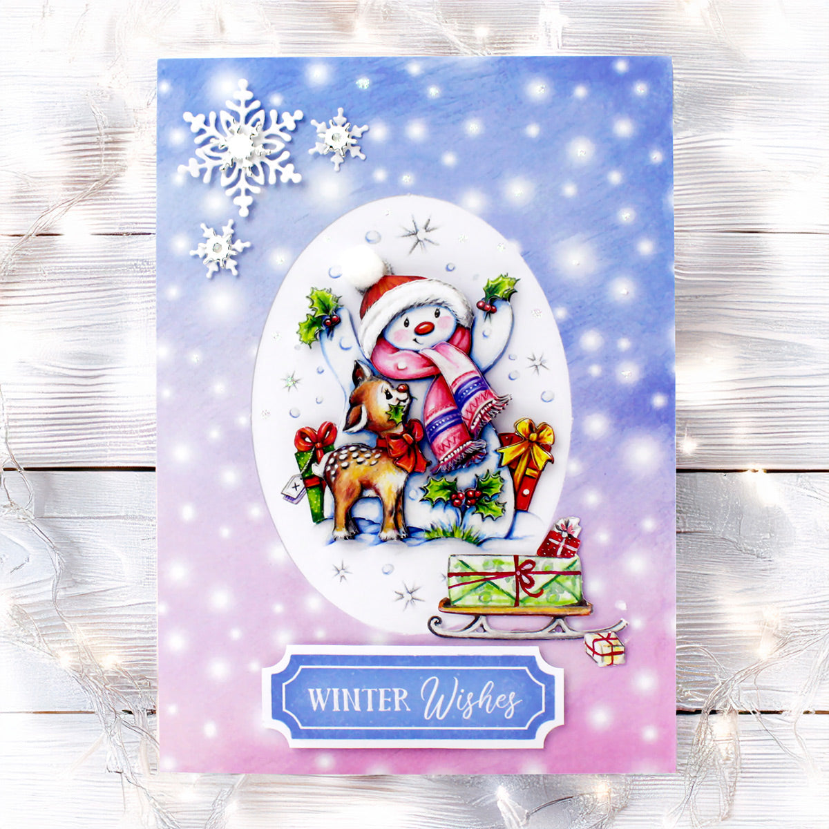 Luxury Snow Globe Snowmen & Scenes Card Making Collection