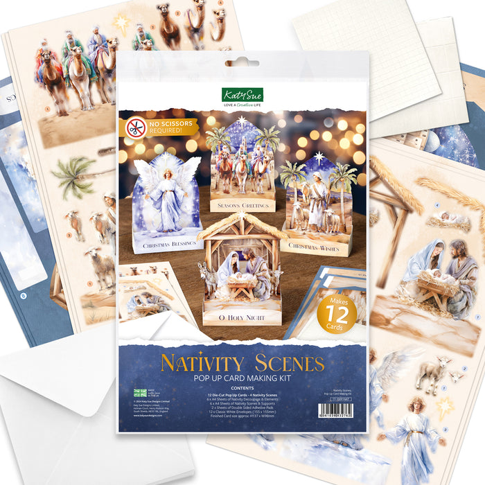 Nativity Scenes Pop Up Card Making Kit