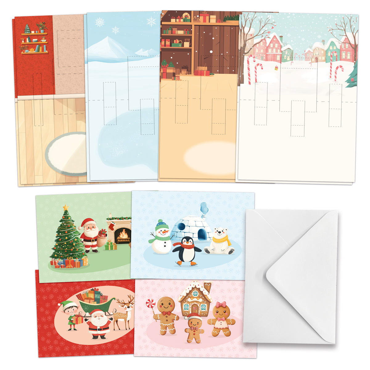 Santa & Friends Pop Up Christmas Card Making Kit