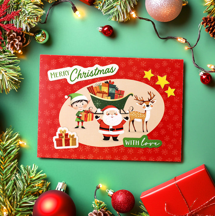 Santa & Friends Pop Up Christmas Card Making Kit