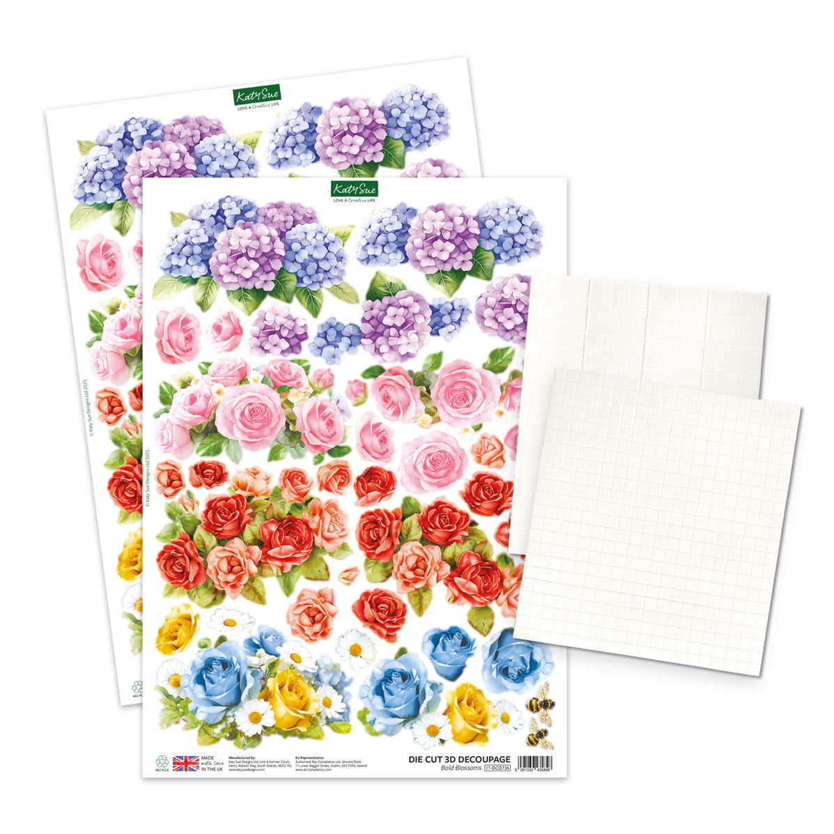 Teacup Bouquet Card Making Kit | Katy Sue Designs
