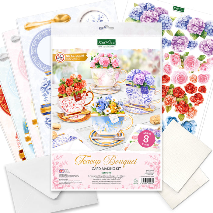 Teacup Bouquet Card Making Kit