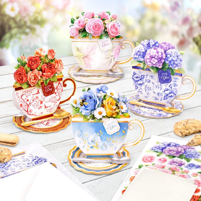 Teacup Bouquet Card Making Kit