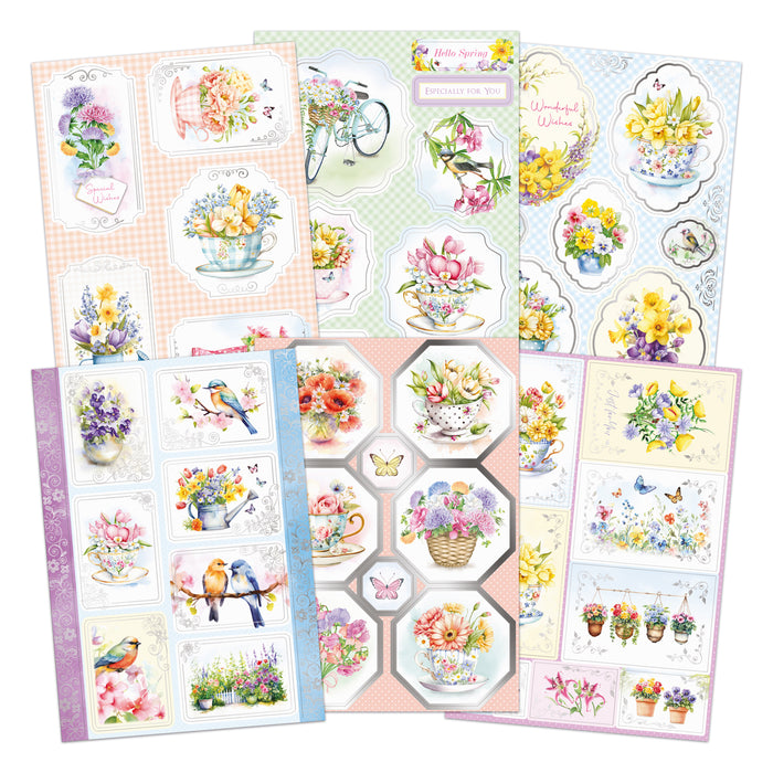 Foiled Spring Elegance Papercraft Collection, 44 sheets