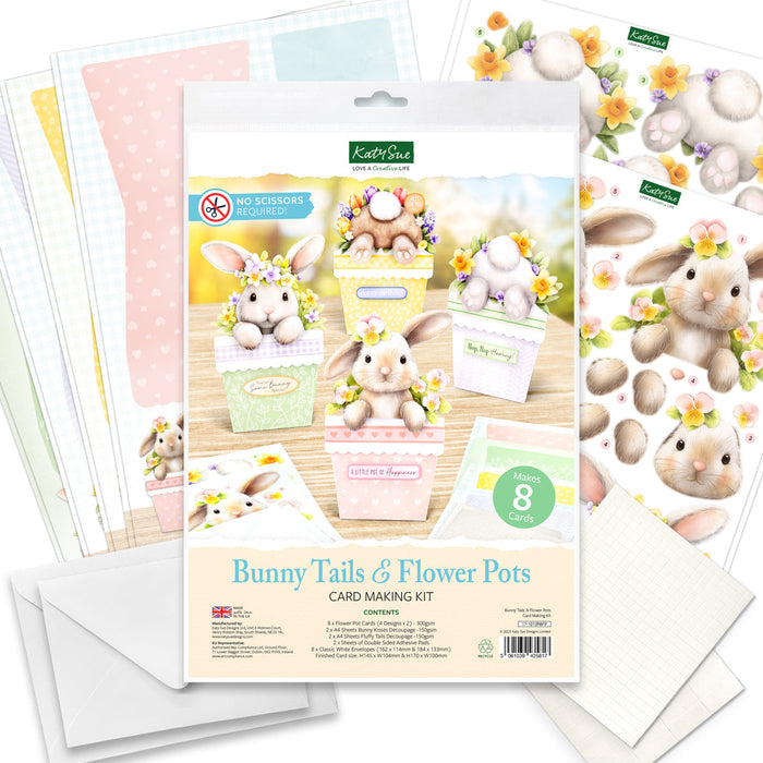 Bunny Tails & Flower Pots Card Making Kit