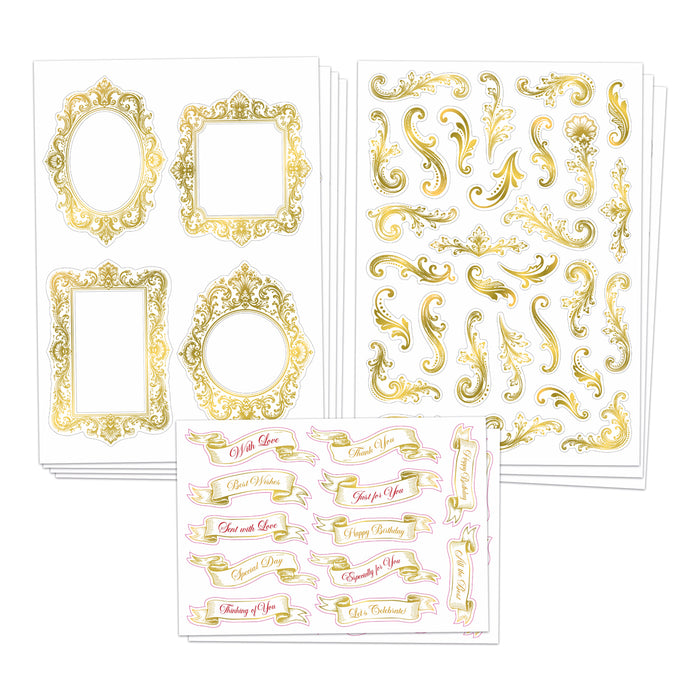 Foiled Celebrations Frames & Flourishes Papercraft Collection