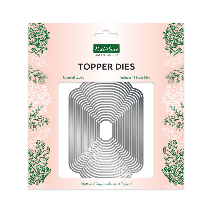 Rounded Labels Topper Die Set