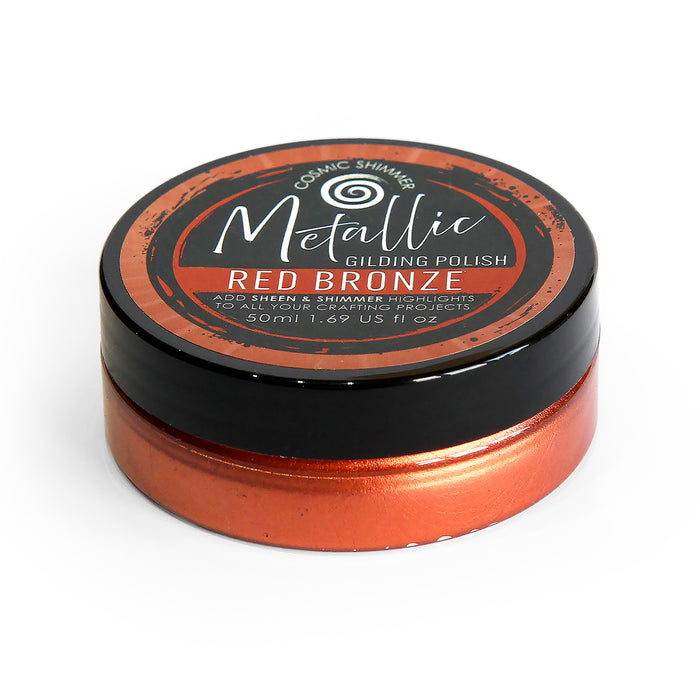 Cosmic Shimmer Metallic Gilding Polish Red Bronze 50ml
