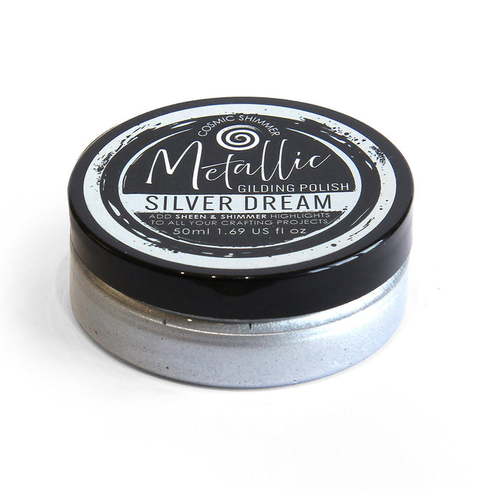 Cosmic Shimmer Metallic Gilding Polish Silver Dream 50ml