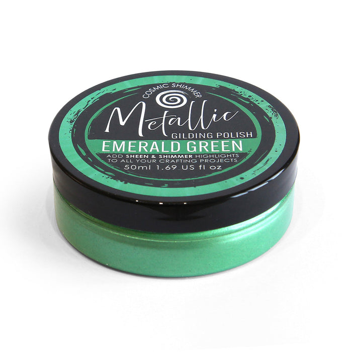 Cosmic Shimmer Metallic Gilding Polish Emerald Green 50ml