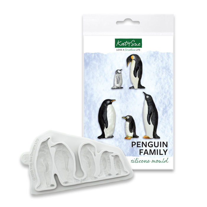 Penguin Family Silicone Mould
