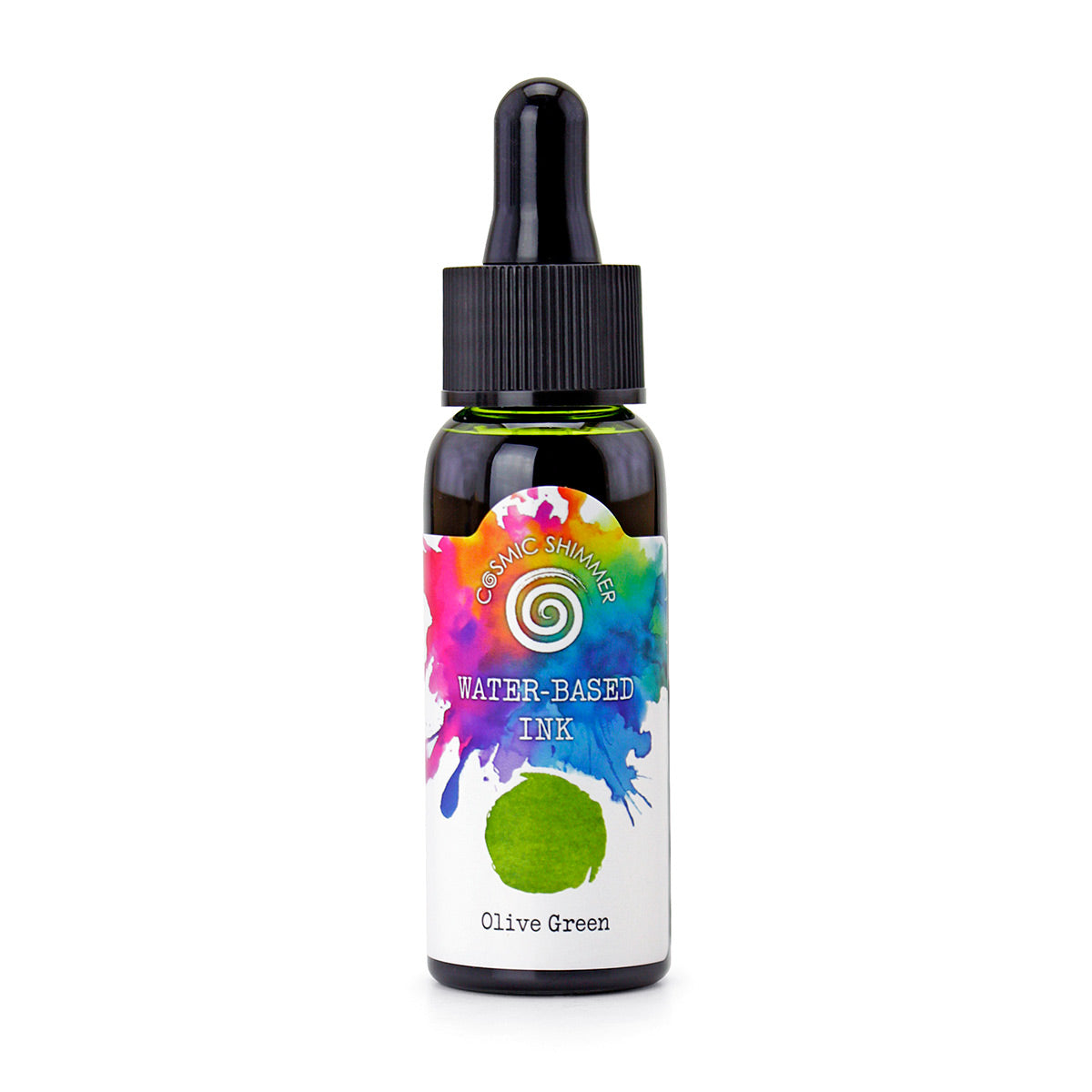 Cosmic Shimmer Olive Green Water-Based Ink 29ml