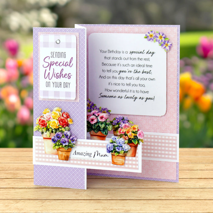 White 5x7 Side Pop Up Cards & Envelopes 127x178mm, pack of 12