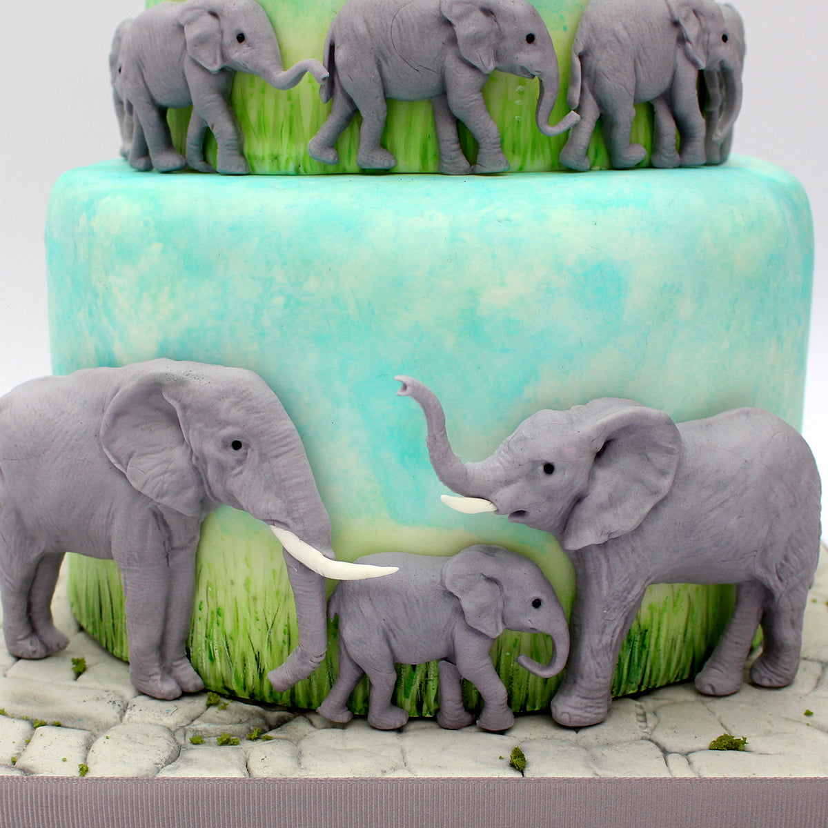 Elephant Family Silicone Mould
