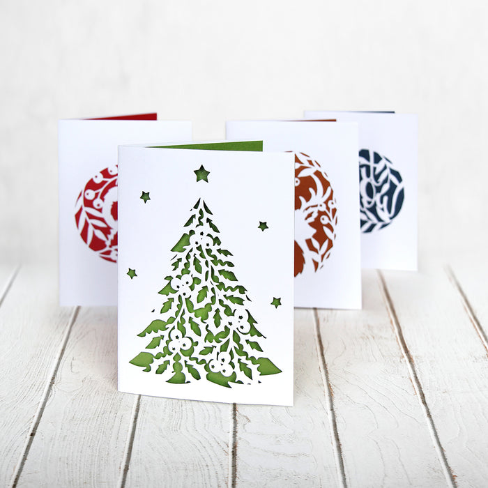 Adventures in Paper Cutting | Christmas Cards Set