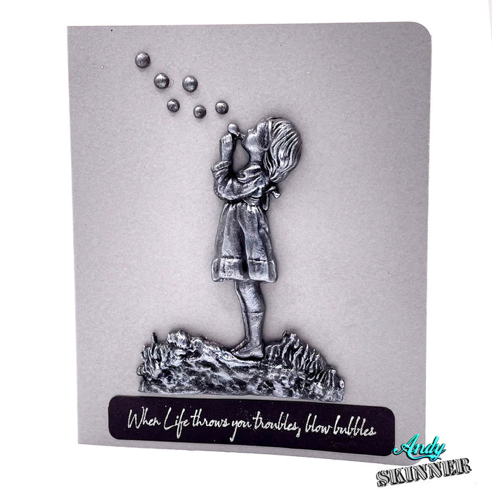 Cosmic Shimmer Blowing Bubbles Silicone Mould by Andy Skinner