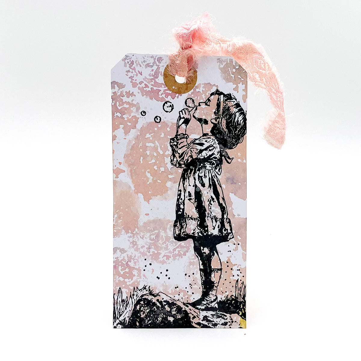 Blowing Bubbles Pre Cut Rubber Stamp Set by Andy Skinner