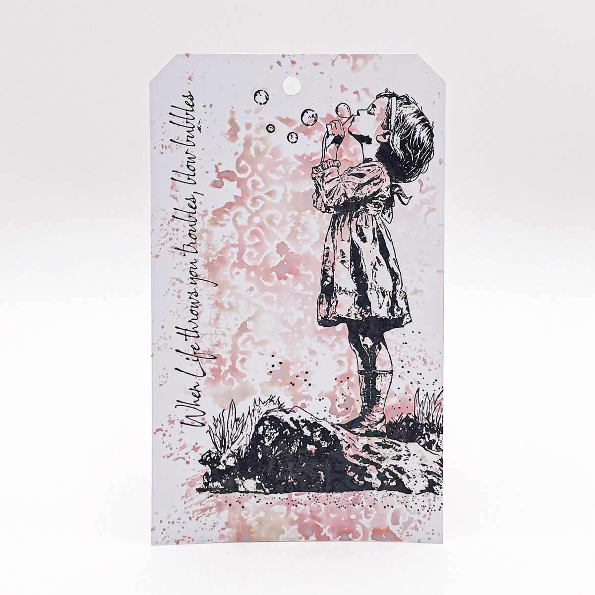 Blowing Bubbles Pre Cut Rubber Stamp Set by Andy Skinner