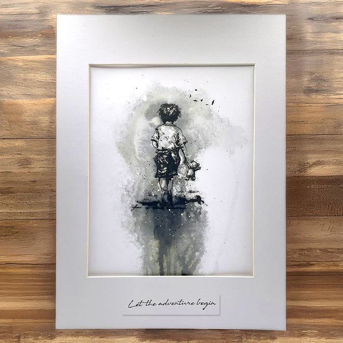 Let The Adventure Begin Pre Cut Rubber Stamp Set by Andy Skinner