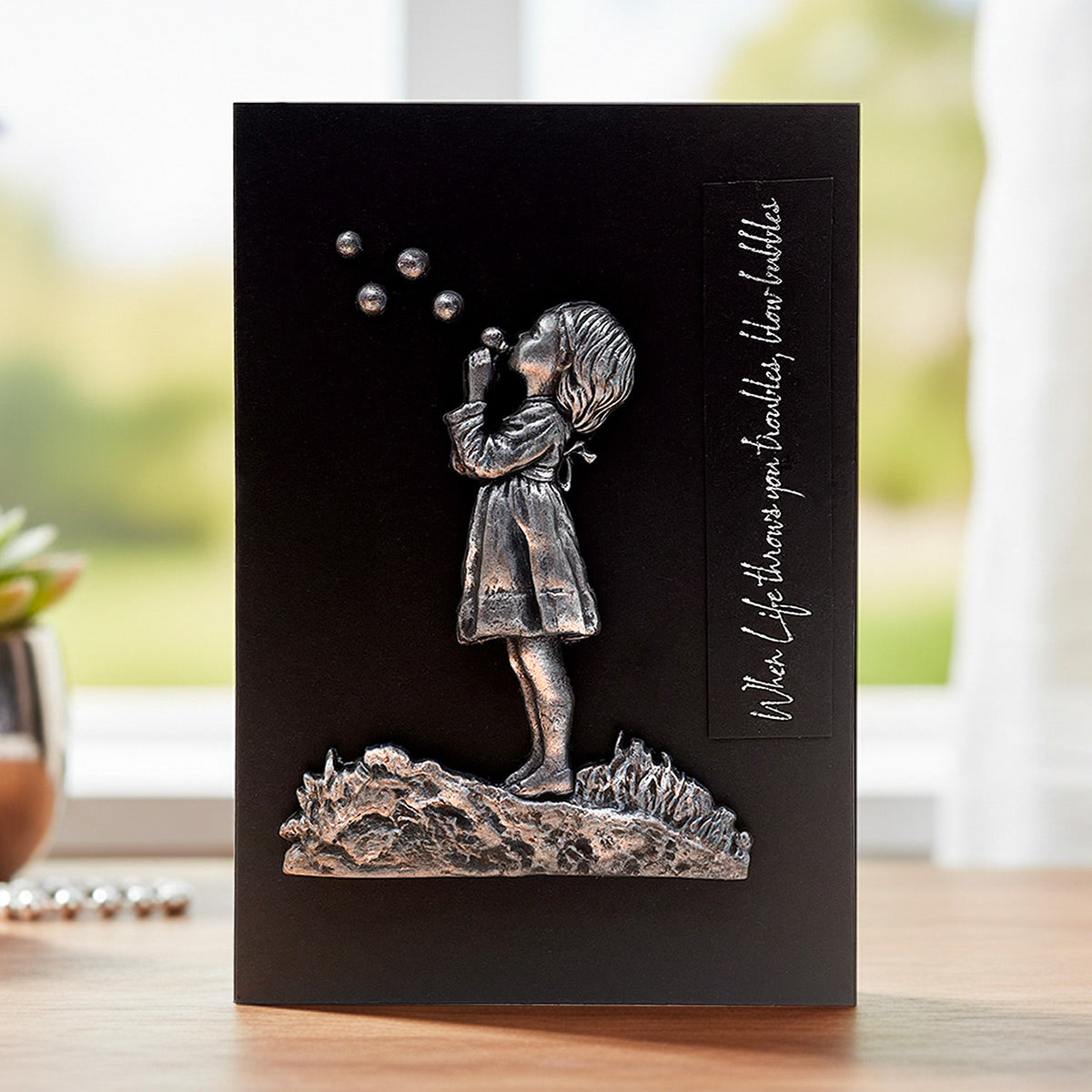 Cosmic Shimmer Blowing Bubbles Silicone Mould by Andy Skinner