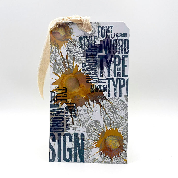 Typology Pre Cut Rubber Stamp by Andy Skinner