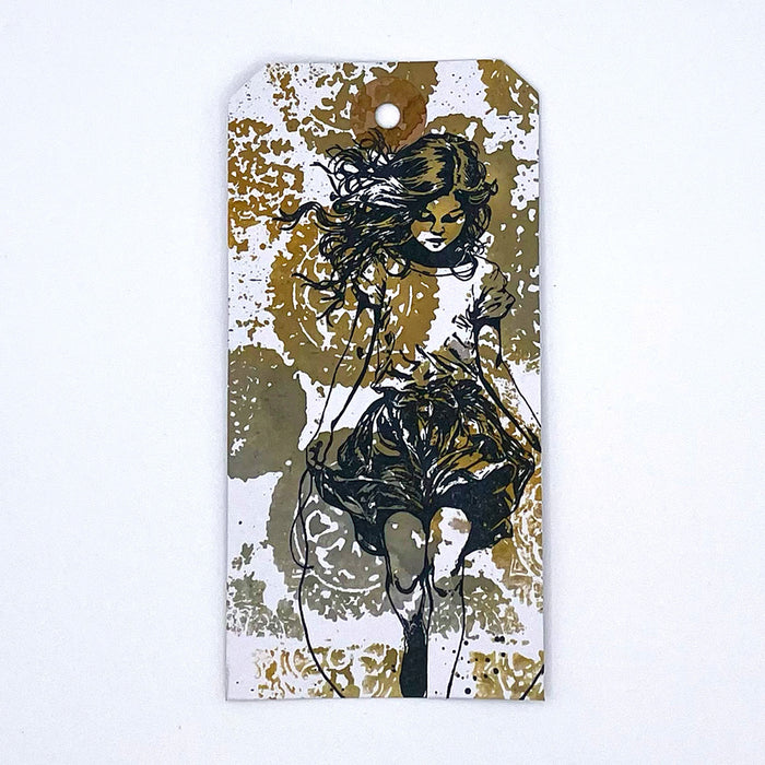 Distressed Mandala Pre Cut Rubber Stamp by Andy Skinner