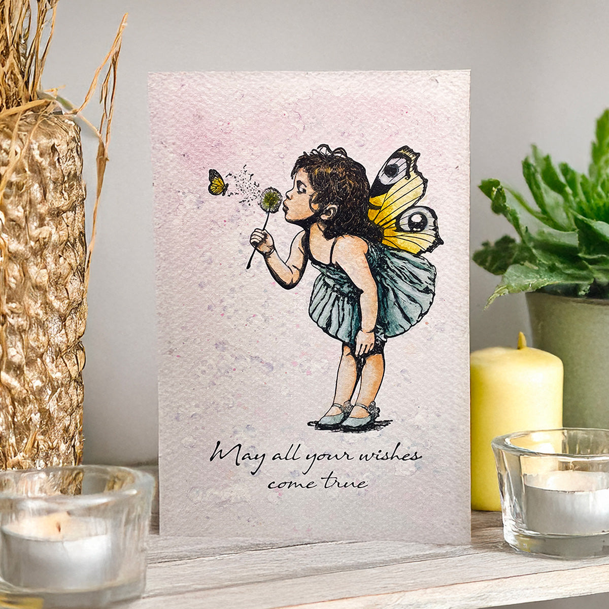 Make a Wish Pre Cut Rubber Stamp Set by Andy Skinner